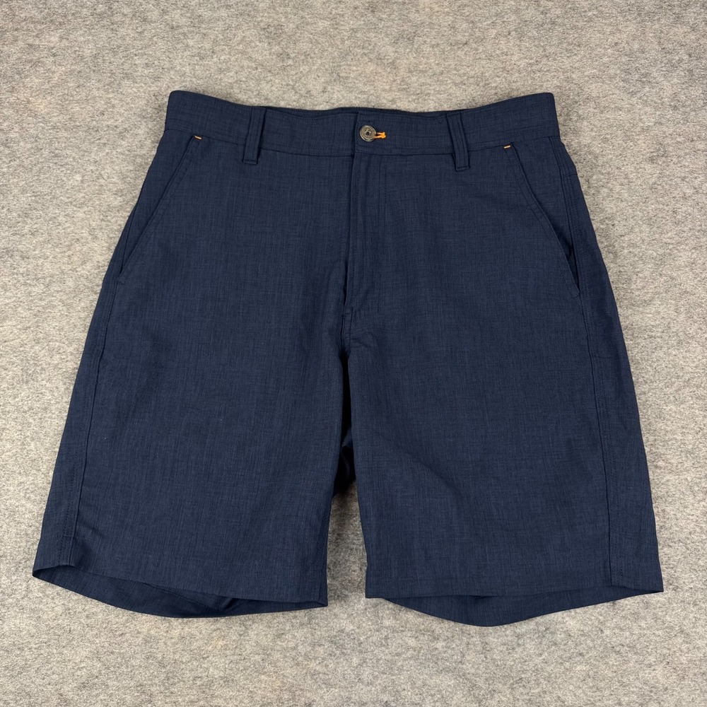 Orvis Tech Shorts 9" Performance Pockets Polyester Blue Mens 32